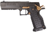 Jacob Grey NOX 9, 9MM, 5.00" Ported/Compensated Barrel, 17 RDs, DLC Black/Copper Canyon - 850030294432 