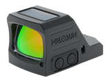 Holosun 407C X3, 2 MOA Green Dot, RMR Footprint, Solar, Shake Awake, Auto Brightness, Side-Load CR1632,Black Anodized - 810047074533 