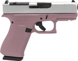 Glock G43X MOS, 9MM, 3.41" Barrel, 10 Rds, Pink Champagne Frame / Silver Slide - 850059793701 