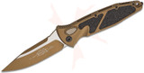 Microtech Socom Elite, Semi Auto Folding Knife, Single Edge Standard Blade, Cerakote Burnt Bronze - 841768190714 