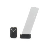 Taran Tactical Innovations Base Pad For Glock 9/40, +3/4 (Small), Flat Black - 125596048936 