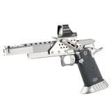 Bul Armory Bullesteros (2026), 9MM, 5.70" Compensated Barrel, 28 RDs, Link Trigger System, Silver Finish - 143380001837 