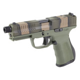 FMK Firearms G3, 9mm, 4.50" Threaded Barrel, 17 RDs, Olive Drab Green / Camo - 850979006882 