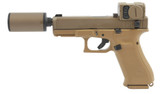 Glock/B&T G19X Hush Puppy Kit w/ Silencer & Aimpoint Acro, 9MM, 4.00" Barrel, 17 Rds, Coyote - 840225719079 