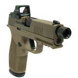 Sig Sauer P365 X-Macro w/ Holosun 407K, 9mm, 3.70" Threaded Barrel, 17 RDs, Two-Tone Tan - 757106326625 