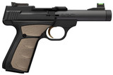Browning Buck Mark Micro Bull, .22 LR, 4.4" Threaded Barrel, Black/FDE - 023614871446 