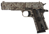 Iver Johnson Arms 1911A1 Copperhead, .45 ACP, 5.00" Barrel, 8 RDs, Tan Snakeskin Hydrographic - 609788801160 