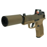 Sig Sauer P365X Sick Puppy w/ Holosun 407K, 9mm, 3.70" Threaded Barrel, 12 RDs, Custom FDE Cerakote - XIHUSH365X 