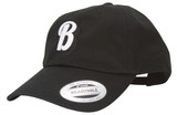 Blackstone Yupoong 6245CM, Custom Cotton Twill Dad Hat, Raised B Embroidery, Black - 138001200652 