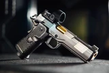 Cabot Apocalypse Max w/ Trijicon SRO, 9MM, 5.00" Barrel, 17 Rds, Damascus Finish - 144979024473 