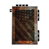 StopBox Pro Compact, All-Mechanical Handgun Retention Device, Rustic Flag Finish - 850028729557 