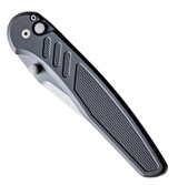 Pro-Tech Avalon PN1101, 4.25" Stonewash MagnaCut Drop Point Blade, 6061 Aluminum Knurled Black Handle - 129907901507 
