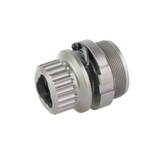 B&T RQD 9mm Tri-Lug HUB Mount, Titanium & Stainless Steel, Silver Finish - 840225721812 