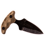 Stroup Knives SD1 Stabber Dagger, 1095 High Carbon Push Dagger Fixed Blade Knife, Acid Wash Finish, OD Green G-10 Handle, Kydex Sheath 