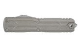 Microtech Ultratech EX-ZBP Interceptor, OTF Automatic Knife, 3.50" Apocalyptic Blade, Natural Clear Aluminum Handle - 810222580521 