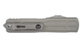 Microtech Ultratech EX-ZBP Interceptor, OTF Automatic Knife, 3.50" Apocalyptic Blade, Natural Clear Aluminum Handle - 810222580521 
