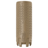 Irregular Design Group Hesychia 556UK & Micro Flow Enhancer Bundle, 5.56 NATO, 4.75" Length, Monolithic Inconel 718, Hesion Bow Dual-Lock Mount, Flat Dark Earth - 146112086836 