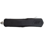 Great Lakes Firearms GLFA Medium OTF Knife, 3.5" Plain Steel Blade, Black Cerakote Aluminum Handle - 638457794427 