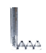Tuna Cans FAT9, 9MM, 6-Baffle Handgun Suppressor, 6.75" Length, 7075 Aluminum, 1/2x28 Direct Thread, Black - 850082202171 