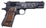 Auto Ordnance 1911 Revolution, .45ACP, 5.00" Barrel, 7 Rds, Distressed Midnight Blue Cerakote - 602686422253 