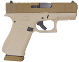 Glock G43x MOS, 9MM, 3.41" Barrel, 15 RDs, Two-Tone Tan - 810188109491 