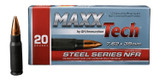 MaxxTech NFR Steel Series, 7.62x39MM, 123 Grain FMJ, Polymer-Coated Steel Case, 20 RDs - 3877002014215 