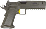 Stealth Arms Platypus Comp, 9MM, 5.00" Compensated Barrel, 17 RDs, Milspec Green / Corvette Yellow - 129660746865 