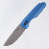 Pro-Tech Vero Synapse 2, CPM MagnaMax Stonewash Blade, Blue Aluminum Handle, Black Hardware, DLC Titanium Clip - 160747543519 