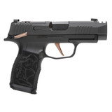 SIG SAUER P365XL ROSE Comp, 9MM, 3.10" Compensated Barrel, 12 Rds, Black / Rose Gold - 798681677016 