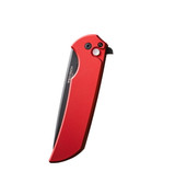 Pro-Tech Mordax MX103, DLC MagnaCut Blade, Red Aluminum Handle, Black Hardware - 161123185330 