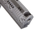 Tee Gun Vault Dark Forge Ported Reaper w/ Trijicon 1.0 MOA Red Dot, 9MM, 5.00" Ported & Comped Barrel, 20 Rds, Silver PVD Polish 
