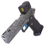 Tee Gun Vault Rivet w/ Aimpoint ACRO P-2, 9MM, Silver/Gray - 154151646126 