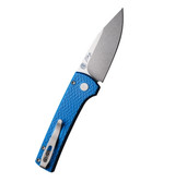 Pro-Tech Scapegoat Compact Auto, MagnaMax Stonewash Blade, Carbide Textured Blue Aluminum Handle, Blasted Hardware, Deep Carry Clip - 160987388741 