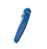 Pro-Tech Avalon Peace Neighbor, MagnaCut Stonewash Blade, Battleworn Blue Knurled Aluminum Handle - 160812223582 