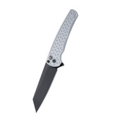 Pro-Tech Atlas Malibu 2, 3.25" MagnaCut Reverse Tanto, Button Flipper, 7075 Aluminum, Grey/Black - 164001206790 