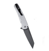 Pro-Tech Atlas Malibu 2, 3.25" MagnaCut Reverse Tanto, Button Flipper, 7075 Aluminum, Grey/Black - 164001206790 