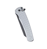 Pro-Tech Atlas Malibu 2, 3.25" MagnaCut Reverse Tanto, Button Flipper, 7075 Aluminum, Grey/Black - 164001206790 