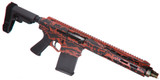 Genesis Arms Gen 12, 12 Gauge, 10.50" Barrel, 5 RDs, AR-Platform, Red Tiger Stripe 