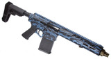 Genesis Arms Gen 12, 12 Gauge, 10.50" Barrel, 5 RDs, AR-Platform, Blue Tiger Stripe 
