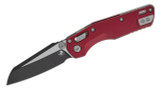 Microtech MSI Mini RAM-LOK, 3.15" M390MK Blade, Fluted Aluminum, Merlot 