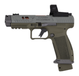 Canik TTI Combat Smoke w/ MeCanik MO3, 9mm, 4.6" Barrel, 18 RDs, OD Green 
