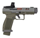 Canik TTI Combat Smoke w/ MeCanik MO3, 9mm, 4.6" Barrel, 18 RDs, OD Green 