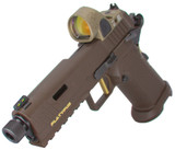 Stealth Arms Platypus w/ Trijicon SRO, 9mm, 4.25" Barrel, 17 RDs, Bronze/Gold 