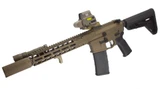 Radian Model 1 SBR Kit, .223 Wylde, 10.50" Barrel, 30 RDs, EOTECH EXPS3, Hesychia 556UK Suppressor, Brown/Tan 