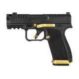 Canik METE MC9 Prime, 9mm, 3.64" Compensated Barrel, 17 RDs, Black/Gold 