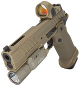 Race City Defense RC9 w/ Trijicon SRO 2.5 MOA & Surefire X300 Turbo, 9MM, 5.00" Ported Barrel, 20 RDs, Flat Dark Earth 