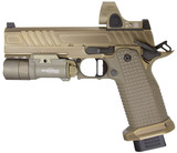 Race City Defense RC9 w/ Trijicon SRO 2.5 MOA & Surefire X300 Turbo, 9MM, 5.00" Ported Barrel, 20 RDs, Flat Dark Earth 