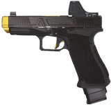 Agency Arms G45 NOC w/ Trijicon RMR HD 3.25 MOA, 9MM, 4.50" Compensated Barrel, Black/Gold 