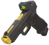 Agency Arms G45 NOC w/ Trijicon RMR HD 3.25 MOA, 9MM, 4.50" Compensated Barrel, Black/Gold 