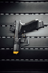 Agency Arms G45 NOC w/ Trijicon RMR HD 3.25 MOA, 9MM, 4.50" Compensated Barrel, Black/Gold 